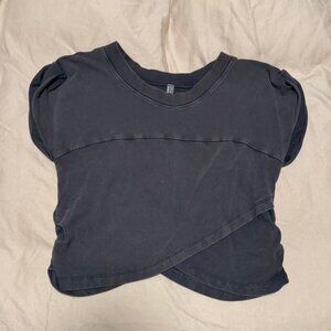 Free People Criss Cross Crop Top